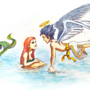 Peinture pop art au Bic et aquarelle inspirée du cinéma par Florent Lainé