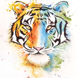 Peinture pop art au Bic et aquarelle inspirée du cinéma par Florent Lainé