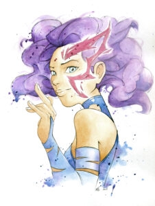 Peinture pop art au Bic et aquarelle inspirée du cinéma par Florent Lainé