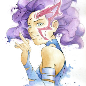 Peinture pop art au Bic et aquarelle inspirée du cinéma par Florent Lainé