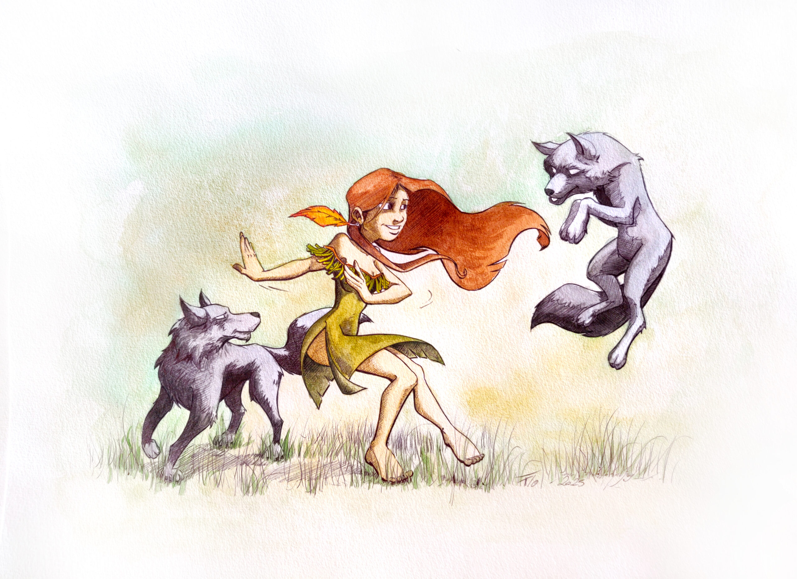 Peinture pop art au Bic et aquarelle inspirée du cinéma par Florent Lainé