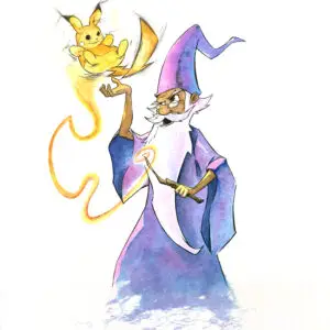 Peinture pop art au Bic et aquarelle inspirée du cinéma par Florent Lainé