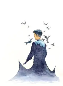 Peinture pop art au Bic et aquarelle inspirée du cinéma par Florent Lainé