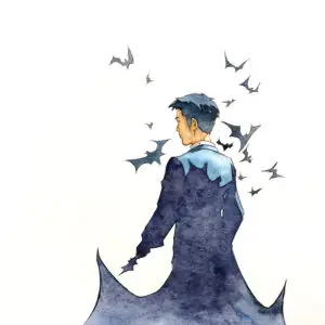 Peinture pop art au Bic et aquarelle inspirée du cinéma par Florent Lainé