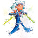 Fan art Ashoka aquarelle et bic
