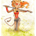 Fan art Chiterra aquarelle et bic
