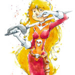 Fan art Esmeralda aquarelle et bic